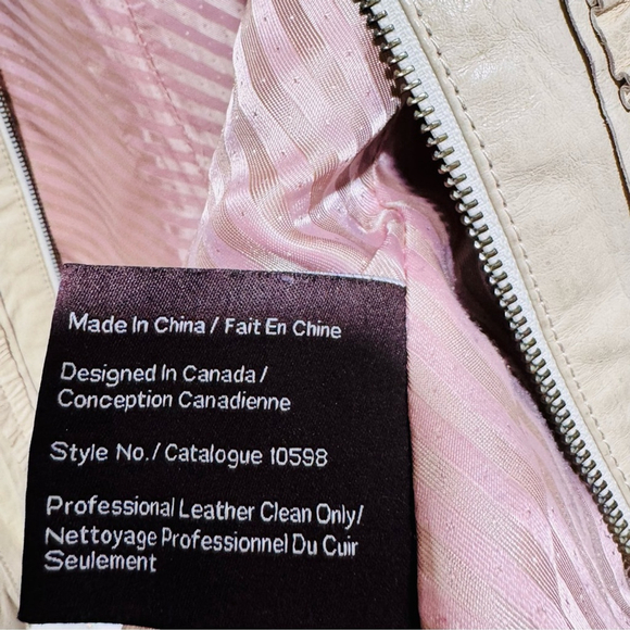 Vintage Y2K Danier Women’s Soft Leather Jacket Fitted, Flattering & Unique SZ XL - Picture 6 of 8